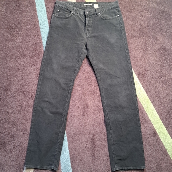 John Varvartos Pants Jeans Men's 36x35 Brown Button Fly Authentic Fit Cotton USA - Picture 3 of 11